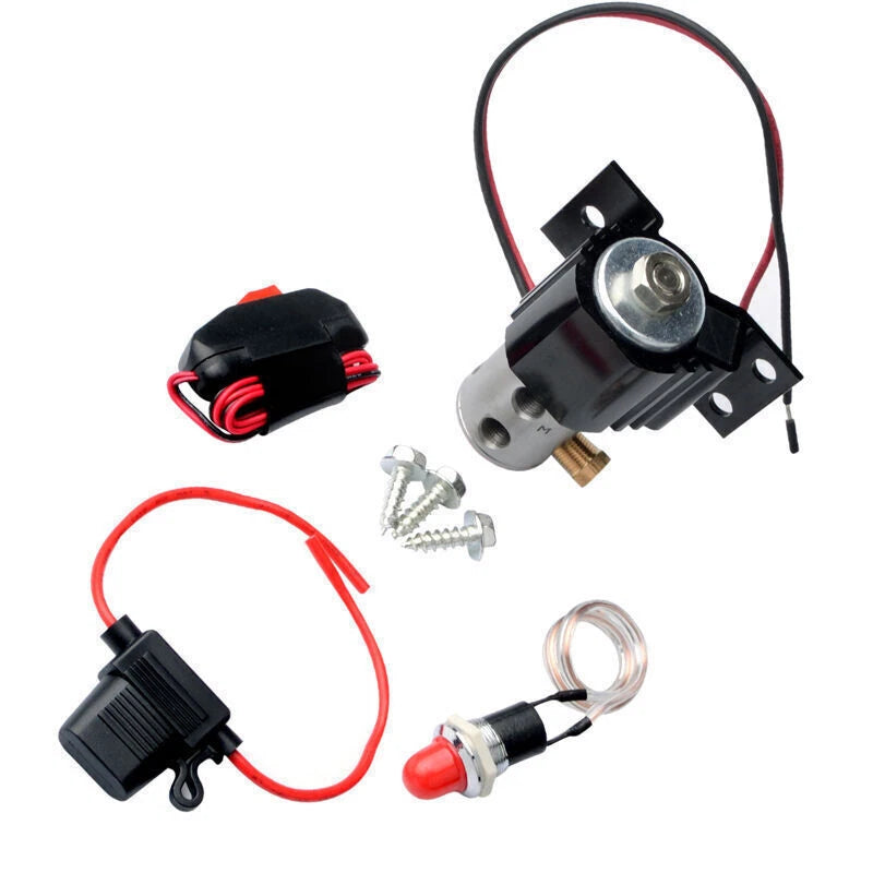 Control Line Lock Hill Holder Install Kit for Brake Line Fitting Black (-)