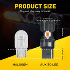 Set of 2 Error-Free Switchback 20-LED Turn Signal Bulbs for Make Model (YYYY–YYYY)