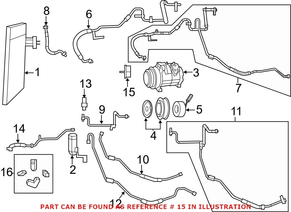 A/C Expansion Valve for Chrysler Town & Country (2011–2016)