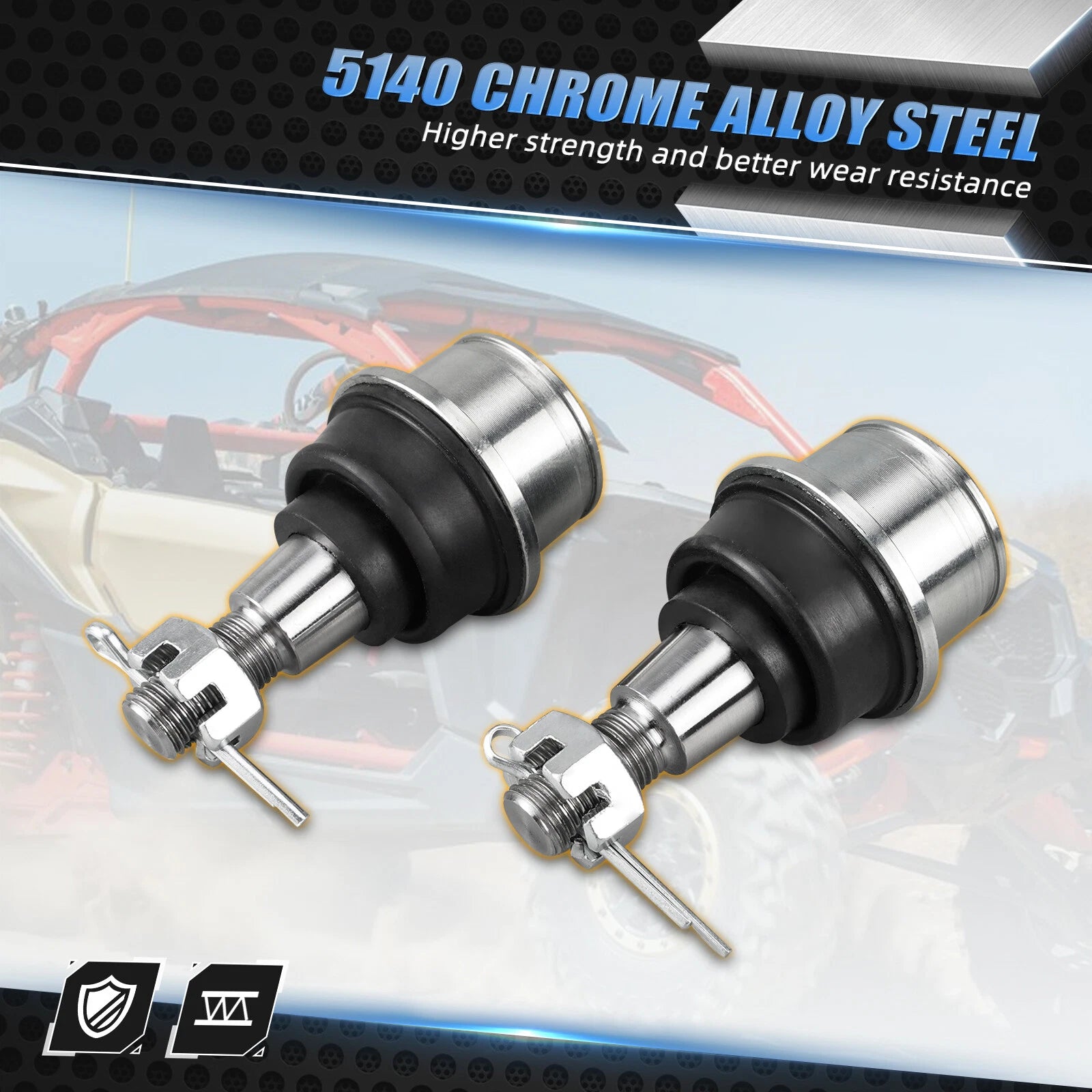 Upper A-Arm Ball Joints 706203084 for Can-Am Maverick X3 RR R (2018–2022)