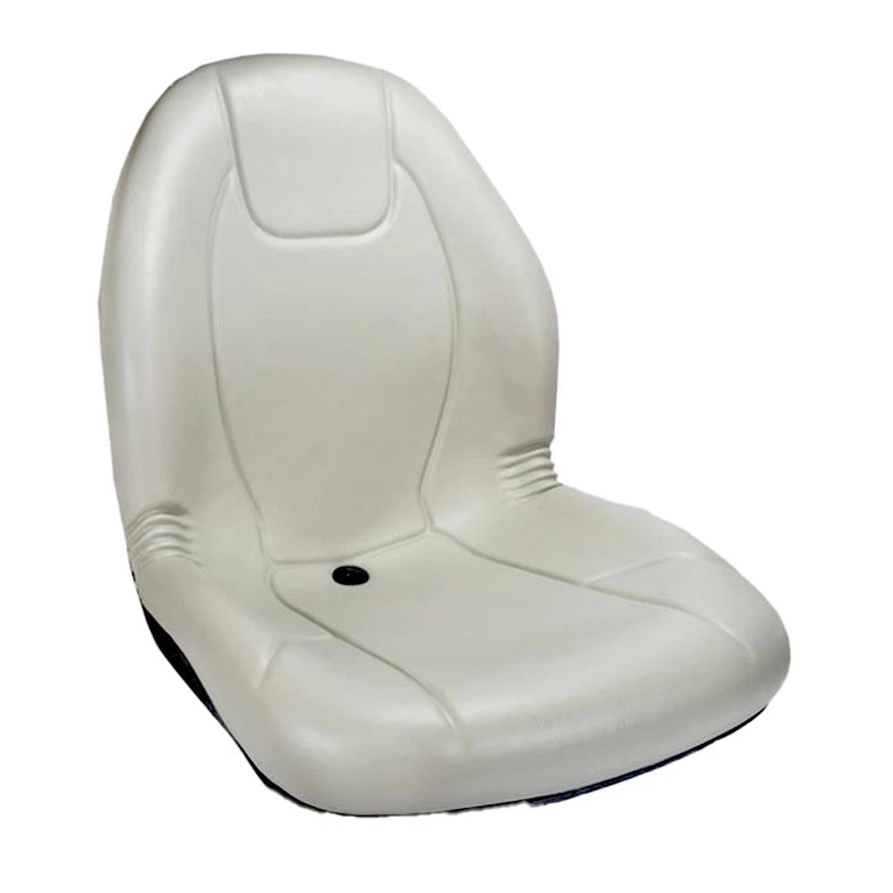 High Back Seat 20" Gray PVC Vinyl for