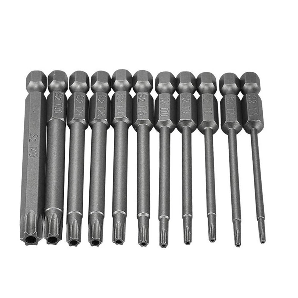 T40 Magnetic Torx Screwdriver Bit 75mm Security Tamper Proof for Automotive