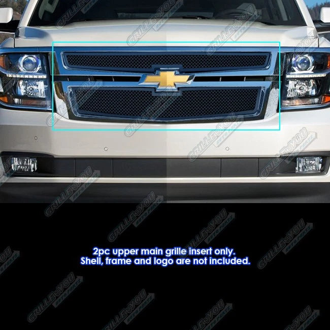 Stainless Steel Black Mesh Grille for Chevy Suburban/Tahoe (2015–2020)