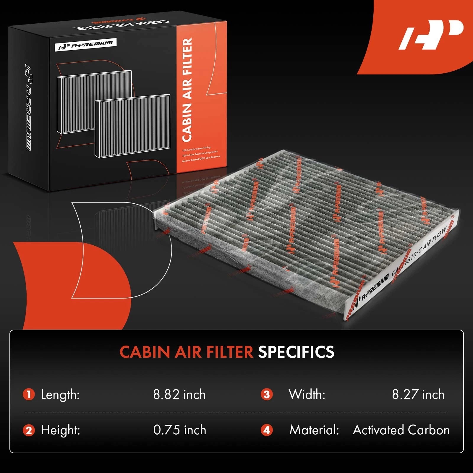 2X Activated Carbon Cabin Air Filter for Nissan Versa (2007-2019)