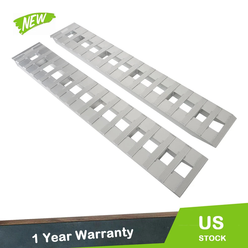 2Pcs 84"x14" Aluminum Trailer Ramps for Truck Car Auto (6000 LBS)