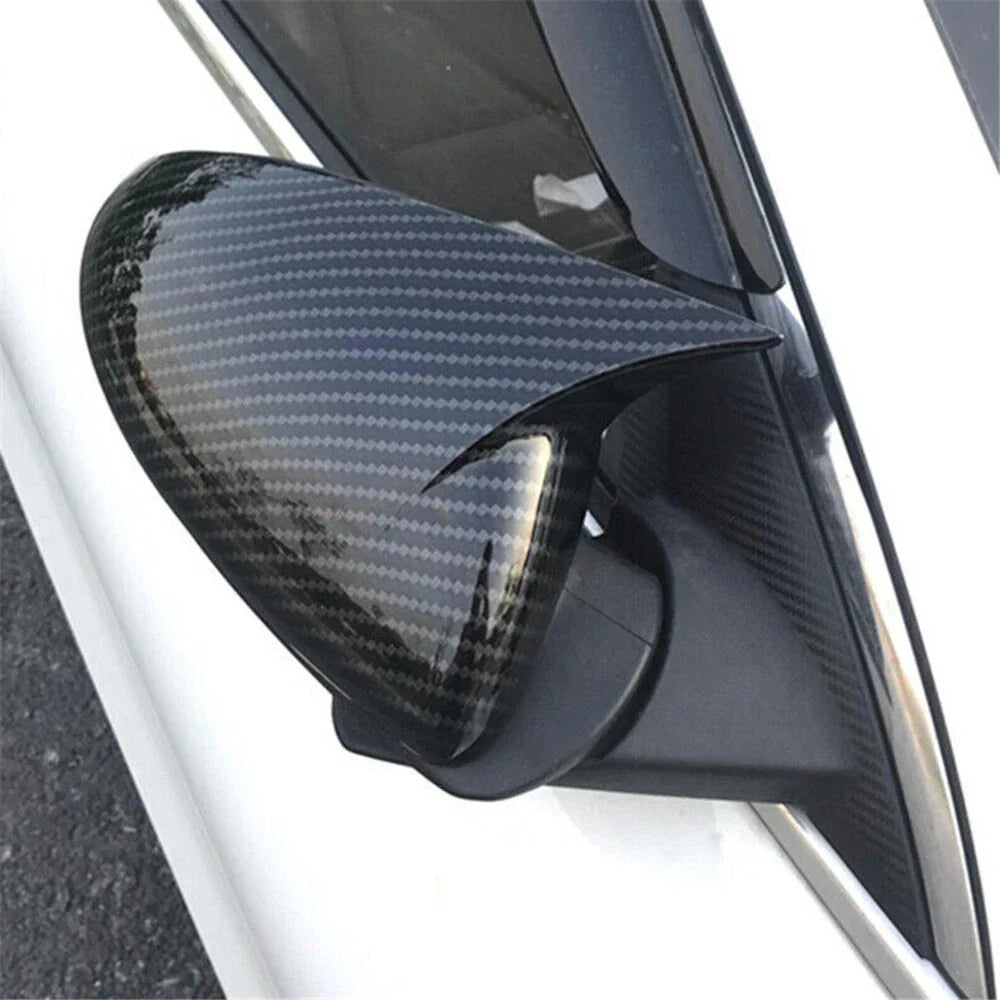 Carbon Fiber Look Rearview Side Mirror Covers for Kia Forte EX Sedan (2014-2020)