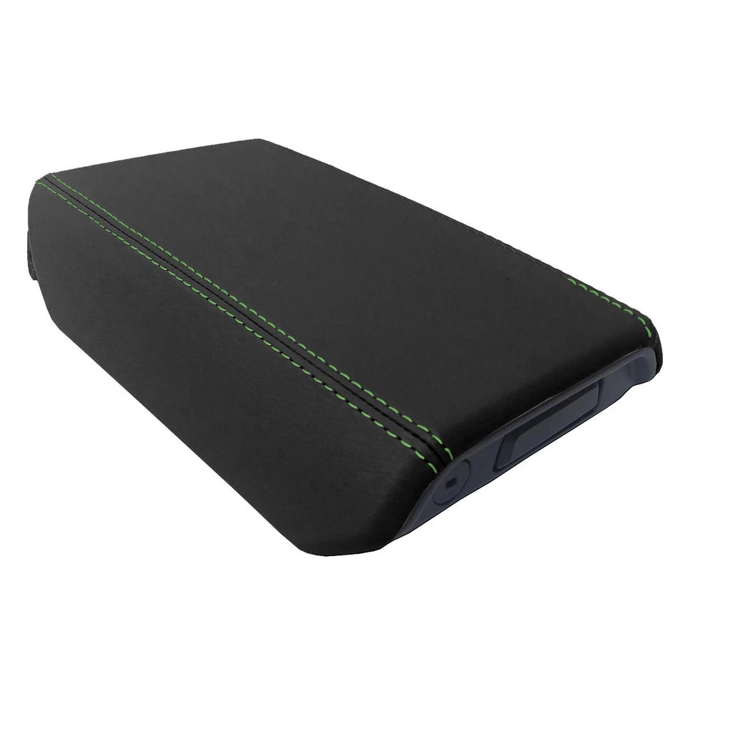 Console Lid Armrest Cover for Ford Bronco (2021–2024) Green Stitch
