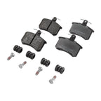 Set of 4 NAO Brake Pads for Audi 200 Quattro (1989–1991)