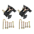 2 Pack Ladder Rack Ratchet Tie-Down Straps for Round Tube (Fits 2 Inch)