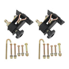 2 Pack Ladder Rack Ratchet Tie-Down Straps for Round Tube (Fits 2 Inch)