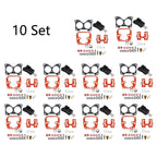 Set of 10 Carburetor Carb Kits for Johnson Evinrude (0439076, 439076, 435443)