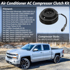 AC Compressor Clutch Kit for Chevrolet Silverado 1500 2500 Tahoe (2007–2014)