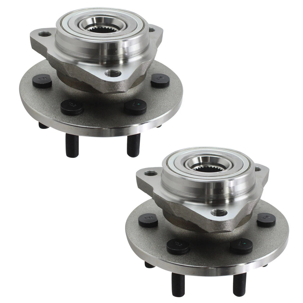 2pc Front Wheel Bearing Hub Assembly for Dodge 4WD ABS
