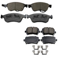 Set of 4 Akebono EURO Ceramic Disc Brake Pads for Audi A6 A6 Quattro (2010–2011)