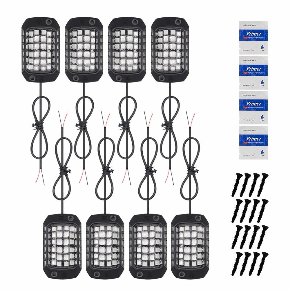 8 Pods 36LED Rock Lights for Truck Offroad (Universal)