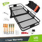 Hitch Mount Cargo Rack Carrier Bag for Tow Hitch (40 Cu.Ft., 500lbs)