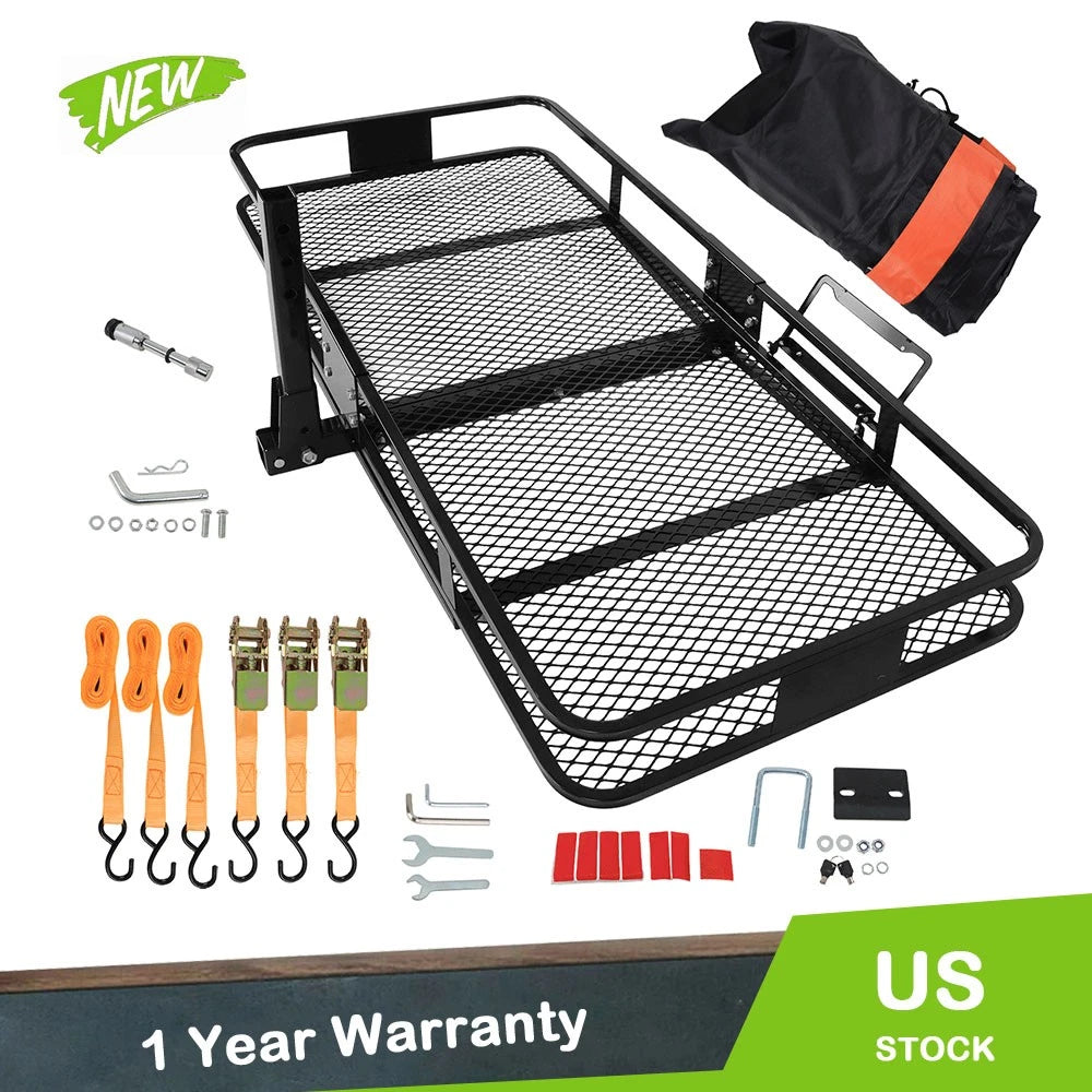 Hitch Mount Cargo Rack Carrier Bag for Tow Hitch (40 Cu.Ft., 500lbs)