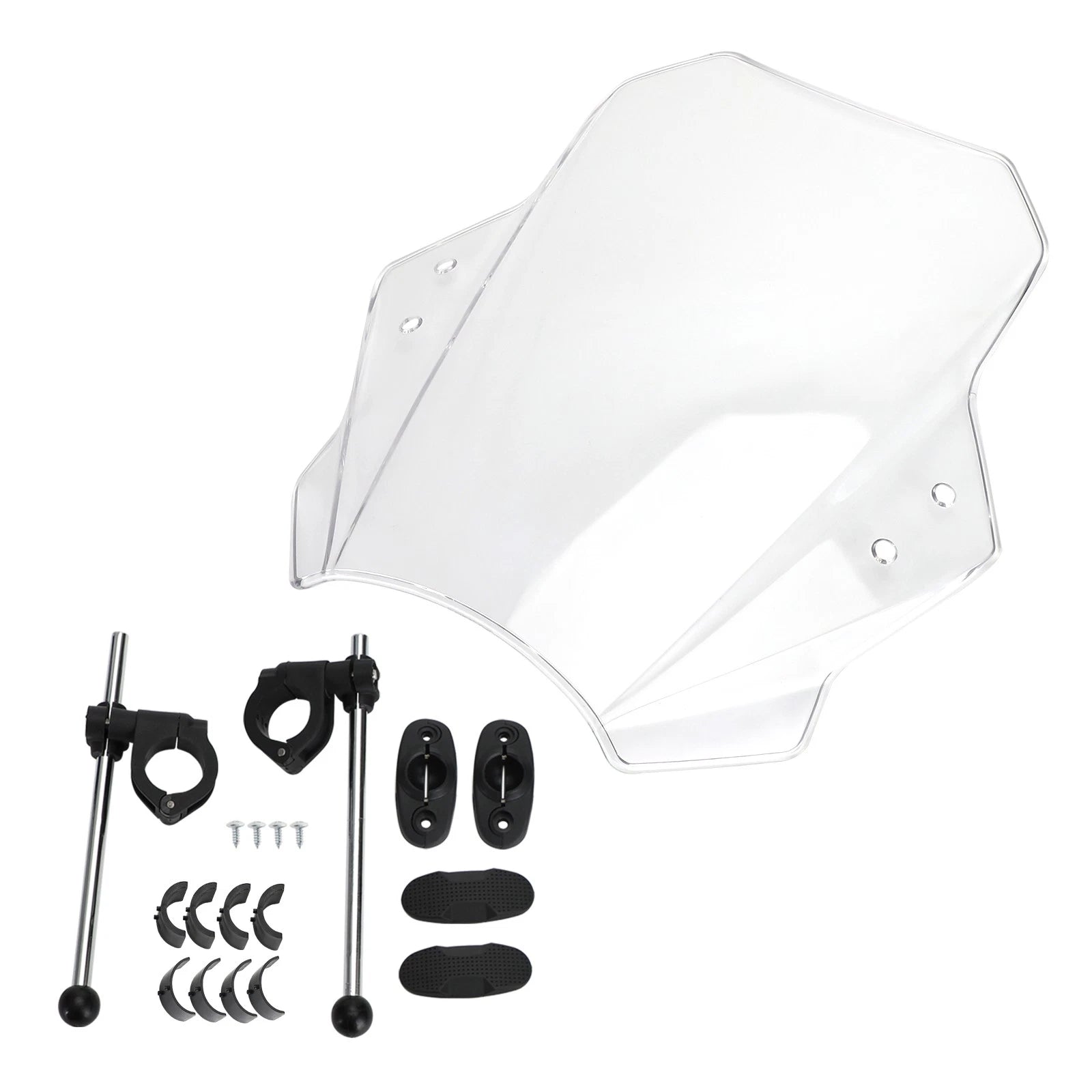 Adjustable Wind Screen Windshield for Universal Motorcycle (22MM 25MM 28MM)