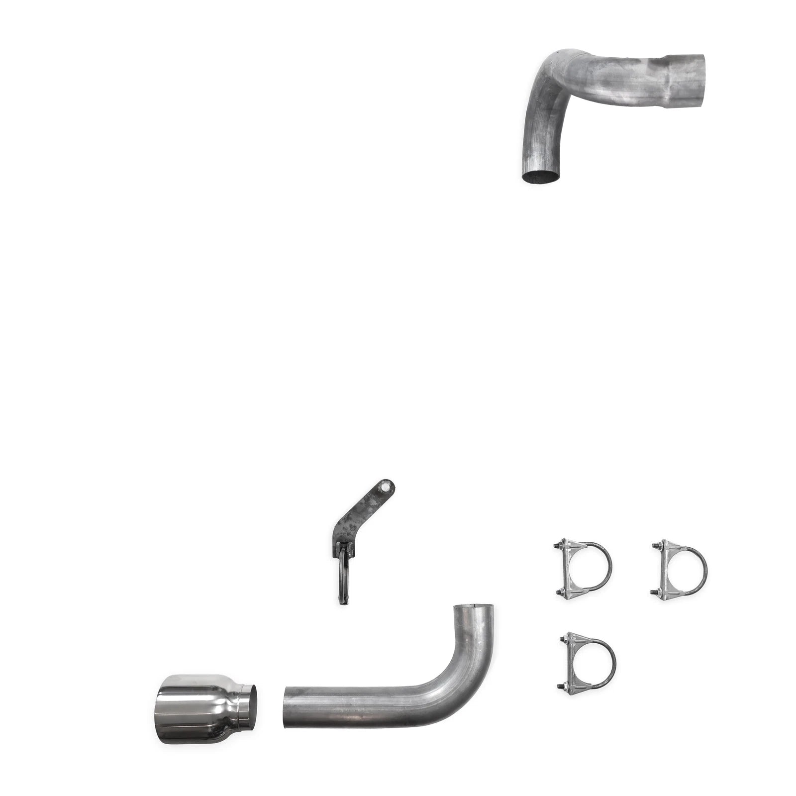2.5" Single Exhaust Kit for Jeep Wrangler (2018–2025) Double Wall Polished