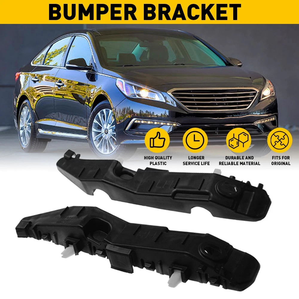 Set of 2 Front Bumper Retainer Support Brackets for Hyundai Sonata (2015–2017)