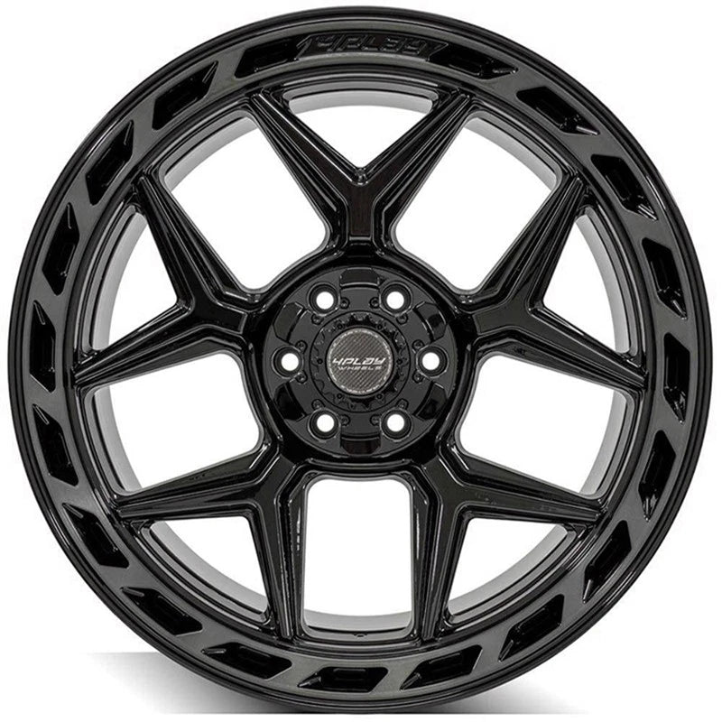 22 Inch Gloss Black Wheel with Brushed Face for Toyota Sequoia (2001–2007)