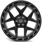 22 Inch Gloss Black Wheel with Brushed Face for Toyota Sequoia (2001–2007)