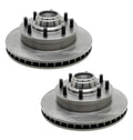Set of 2 Front Disc Brake Rotor & Hub Assemblies for Chevy GMC C3500 (1999–2007)