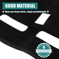 Car Dashboard Cover Black Flannel Non-Slip Mat for Honda Fit (2015-2020)