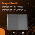 Cooling Radiator for BMW M2 M240i xDrive (2022–2024) 17118666811