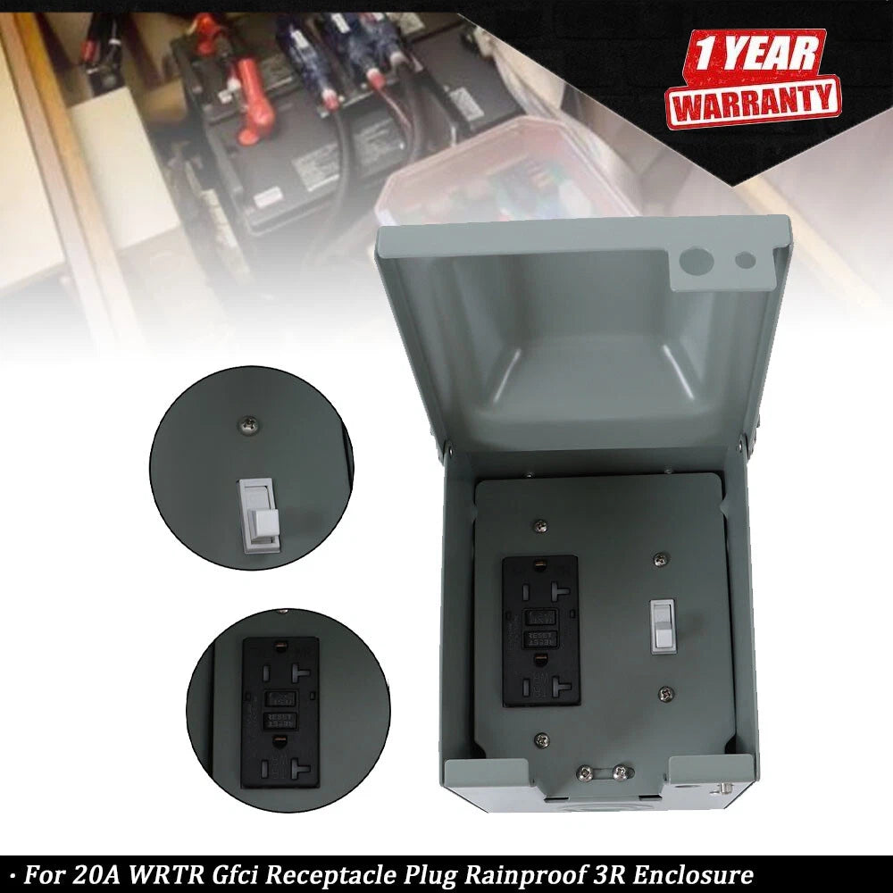 Rainproof Outdoor Electrical Outlet with Cover for Various Models