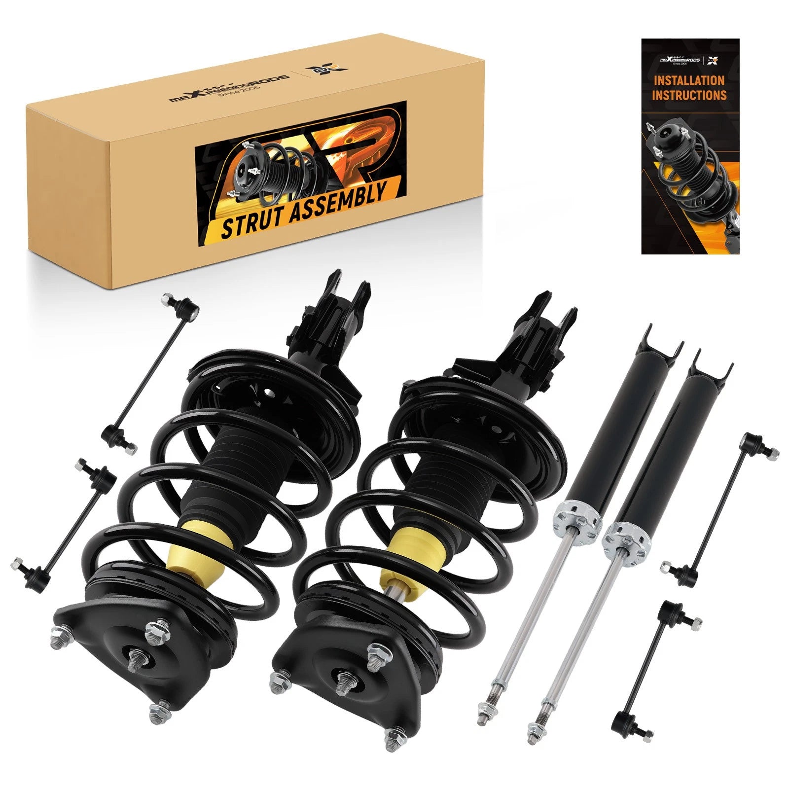 8pcs Struts & Sway Bar Link for Hyundai Elantra (2007–2010)