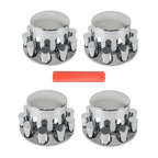Set of 4 Chrome Wheel Hubcaps for Semi Truck