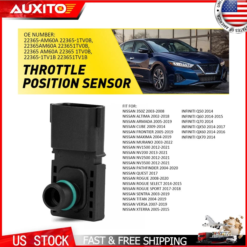 Throttle Position Sensor TPS 22365-AM60A for Nissan Sentra Murano 350Z Titan (H)