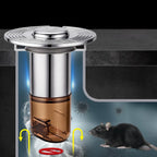 Floor Drain Core for ABS Brown (7x7x8.6cm) with Magnetic Valve, Silicone Seal