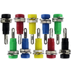 Set of 10 Electrical Connectors 2MM Banana Socket Binding Post