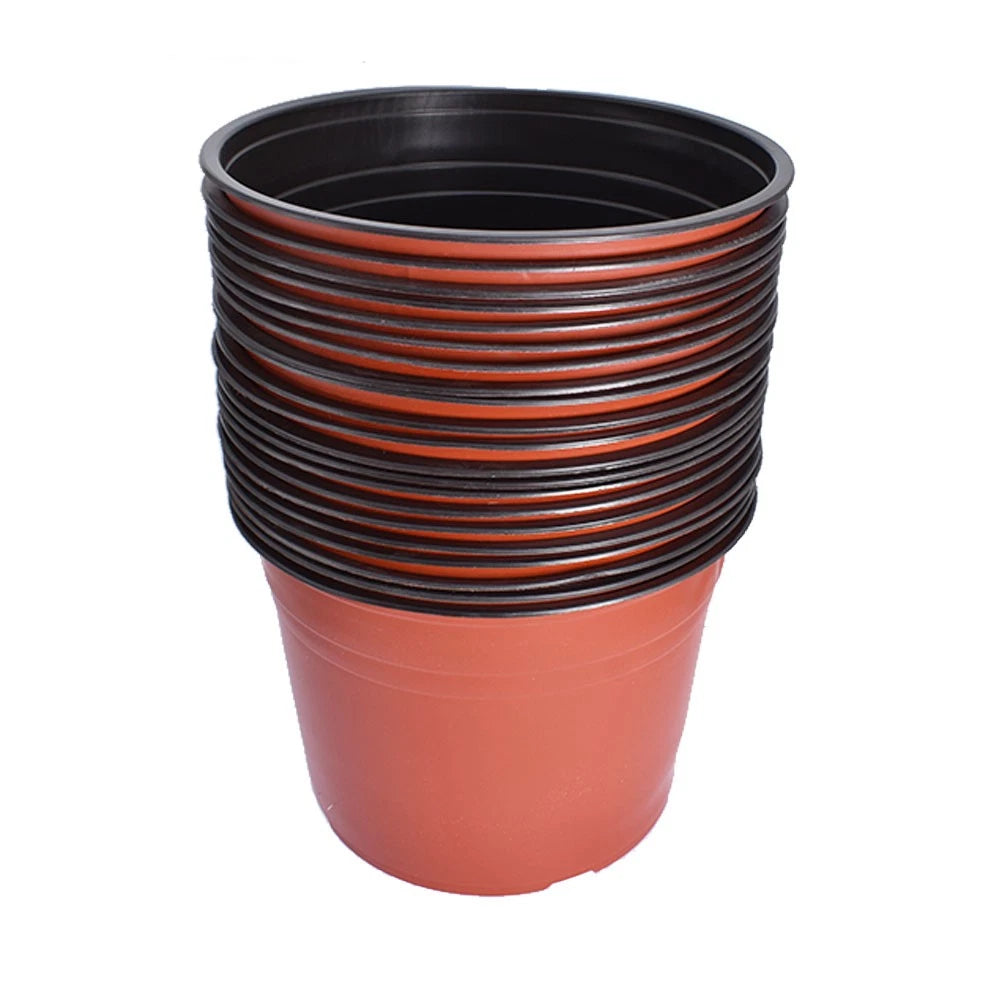 Set of 50 Plastic Flower Pots for Nursery Seedlings