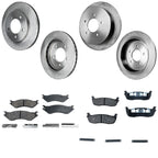 Brake Disc Rotors and Pads Kit for Lincoln Navigator (1999)
