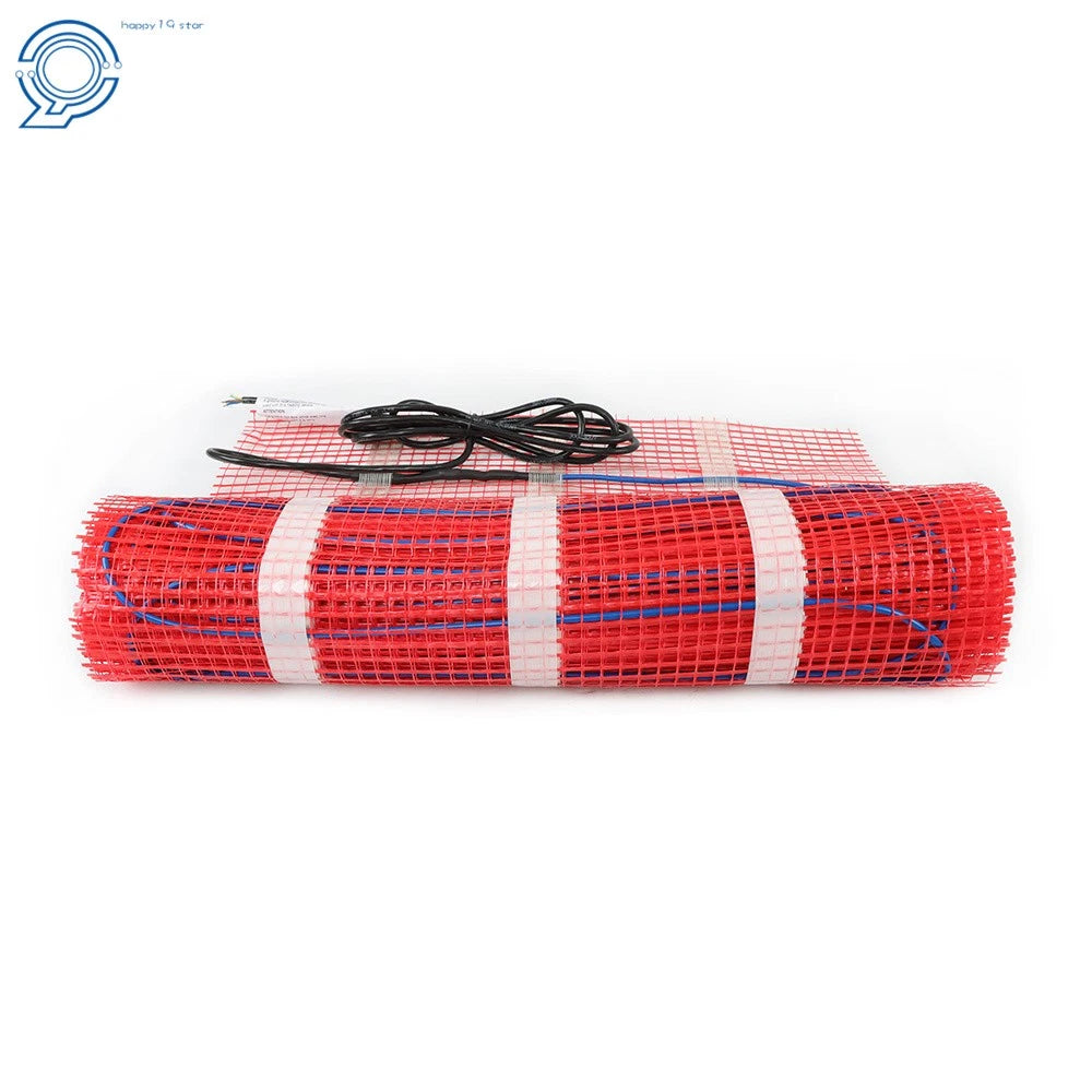Electric Radiant Floor Heat Mat System with Thermostat for 120V (20 Sqft)