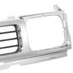 Front Upper Meshed Grille w/Chrome Trim for Nissan D21 Pickup (1993–1997)
