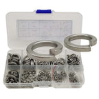 304 Stainless Steel Spring Washer Set of 430 pcs for Various Applications