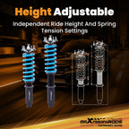 Coilovers 24 Way Adjustable Shocks for Honda Accord (2003–2007)