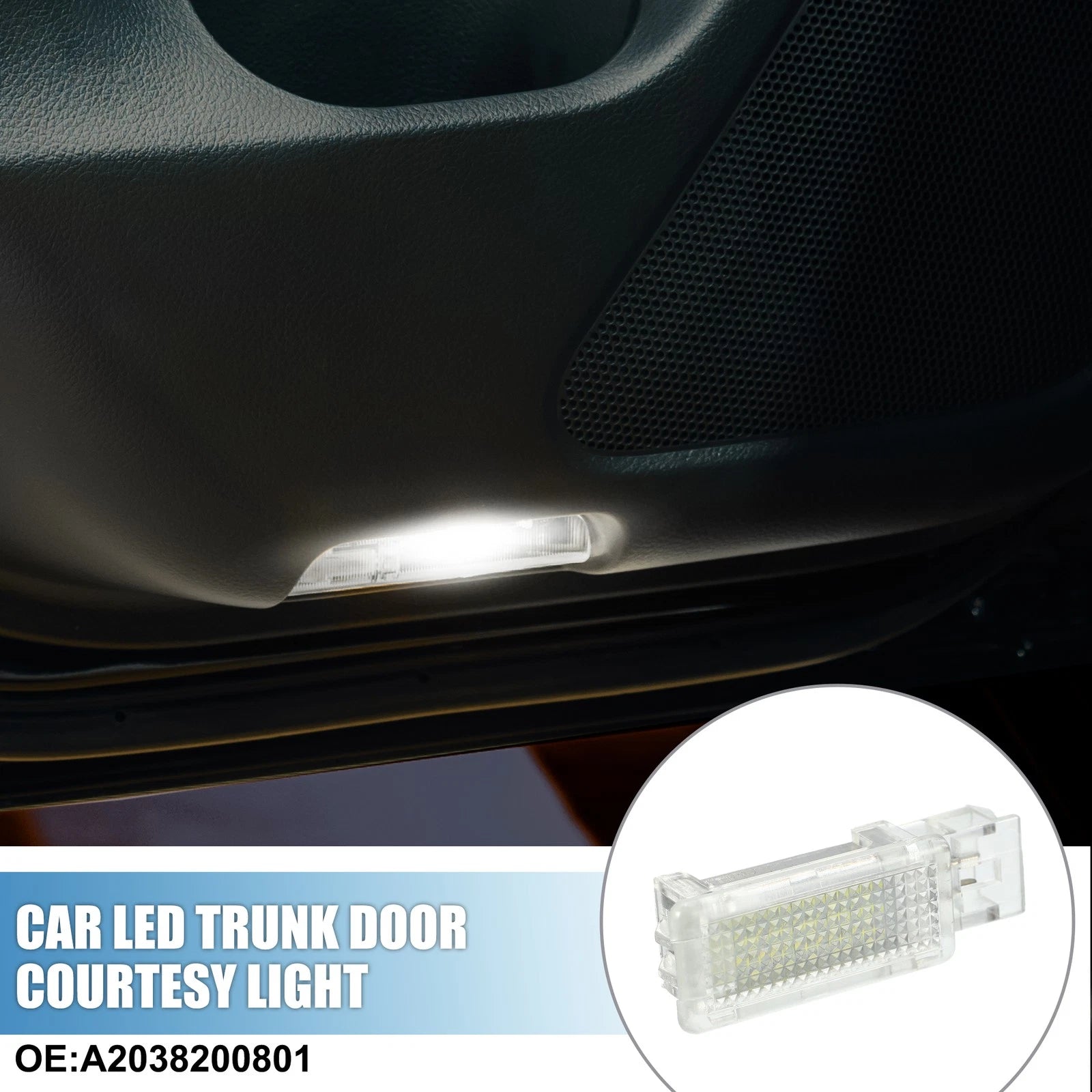 2 Pcs Side Door Under Seat Courtesy Lights No.A2038200801 for Mercedes-Benz CLA (2014–2019)