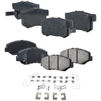 Set of 4 Ceramic Brake Pads for Honda CR-V, Element (2002–2011)