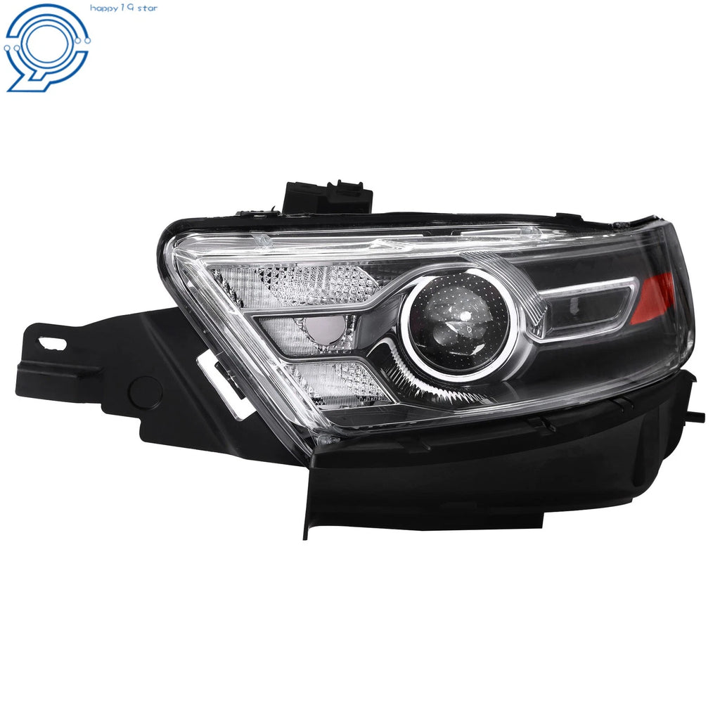 Halogen Projector Headlight for Ford Taurus (2014-2016) Left, Gray Trim