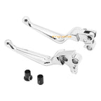 Pair Brake Clutch Lever Chrome for Harley Dyna Electra Glide Fat Boy Softail (1991–2023)
