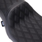 Predator 2-Up Seat for Drag Specialties (Vinyl, Double Diamond Black Stitch)