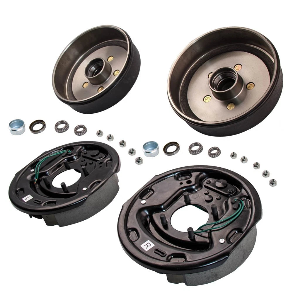 2 Pair Electric Brake Hub Drum Kit for Trailer (3500 lbs, 10 x 2 1/4")
