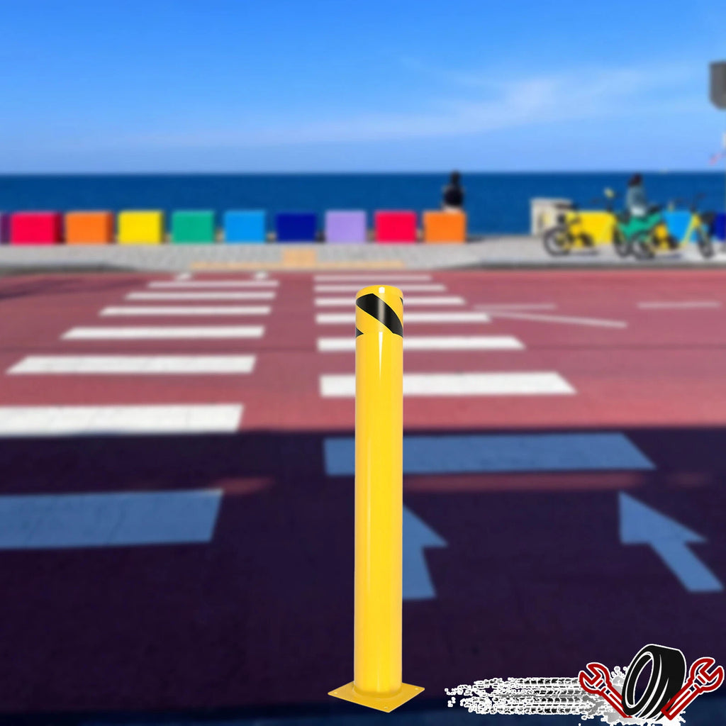 Safety Bollard for Various Applications (42" H, 5" D, Yellow)