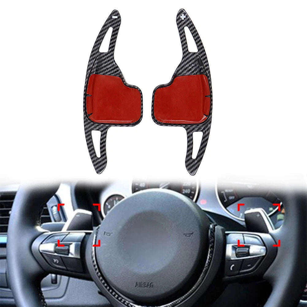 2Pcs Steering Wheel Shift Paddle Extension for BMW 1 2 3 4 5 6 7 Series X1 X4 Z4 (2011–2023)
