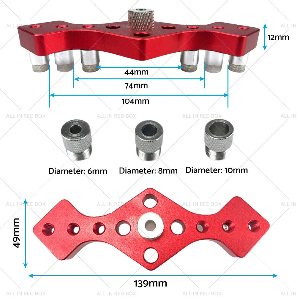 Vertical Pocket Hole Jig Dowel Drill Guide for Woodworking